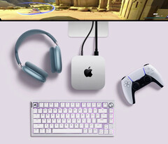 Apple anuncia o novo Mac mini com o controle DualSense da Sony. (Fonte da imagem: Apple)