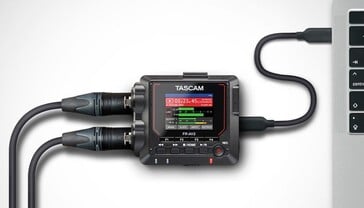 O gravador FR-AV2 pode ser usado como uma interface de áudio USB de 32 bits. (Fonte da imagem: TASCAM)