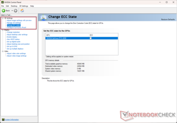 Alternância de estado de ECC na RTX 4090