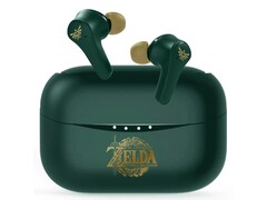 Os fones de ouvido com o tema Zelda da Nintendo têm o artefato Triforce gravado nos fones de ouvido. (Fonte da imagem: My Nintendo Store UK)