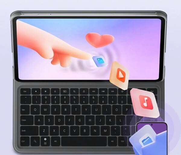 O Oppo Pad 3 terá um teclado opcional, mas não terá um trackpad. (Fonte da imagem: Oppo)