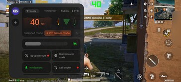 PUBG Mobile: Ultra HDR, média de 40 fps.